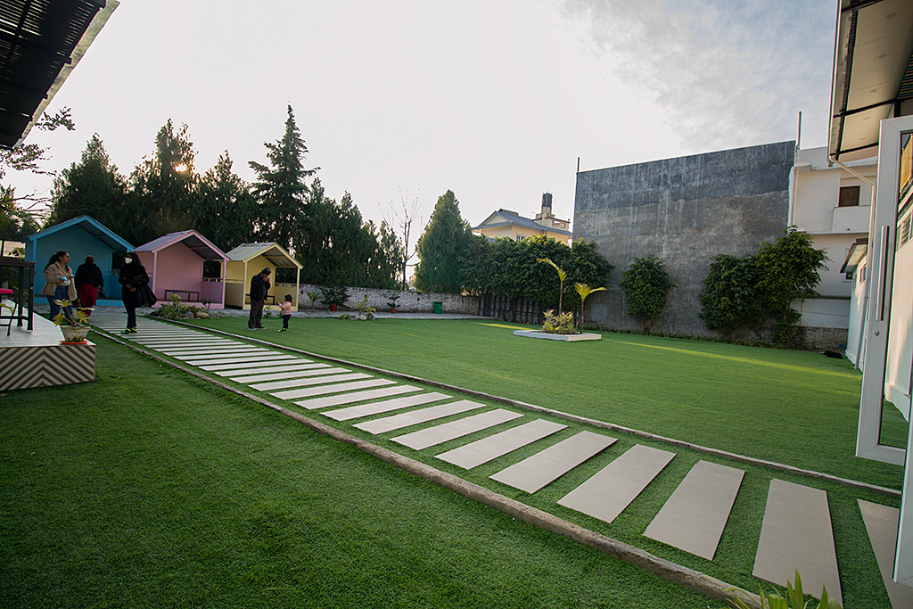 the backyard at Jump KTM.